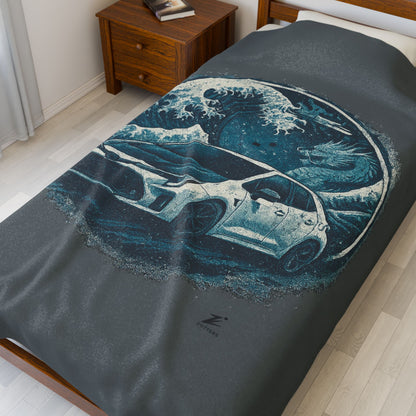 GR Corolla Plush Blanket - Frost Circuit