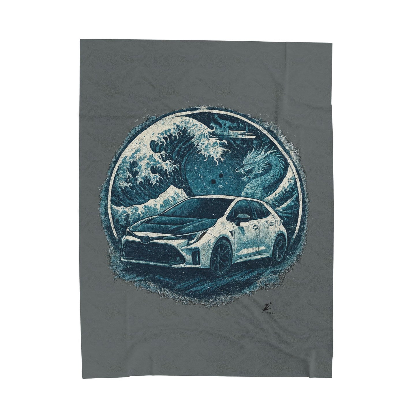 GR Corolla Plush Blanket - Frost Circuit