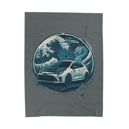 GR Corolla Plush Blanket - Frost Circuit