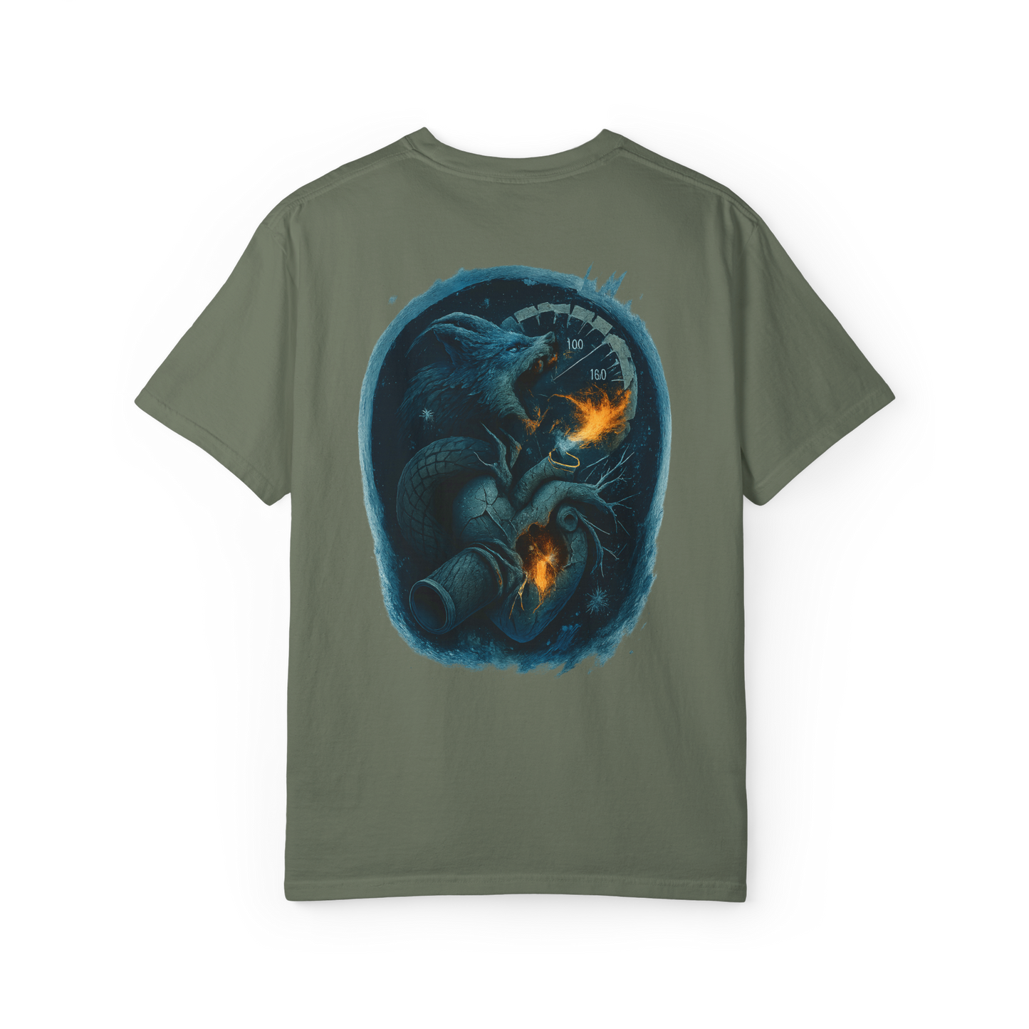 CryoWolf T-Shirt | Frost Circuit Collection