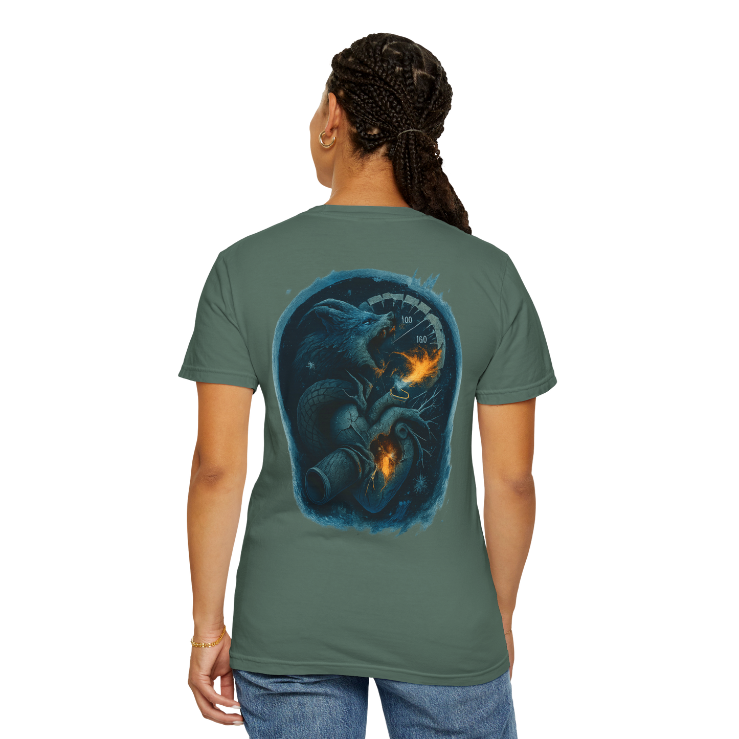 CryoWolf T-Shirt | Frost Circuit Collection