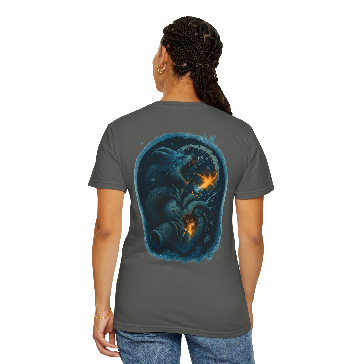 CryoWolf T-Shirt | Frost Circuit Collection